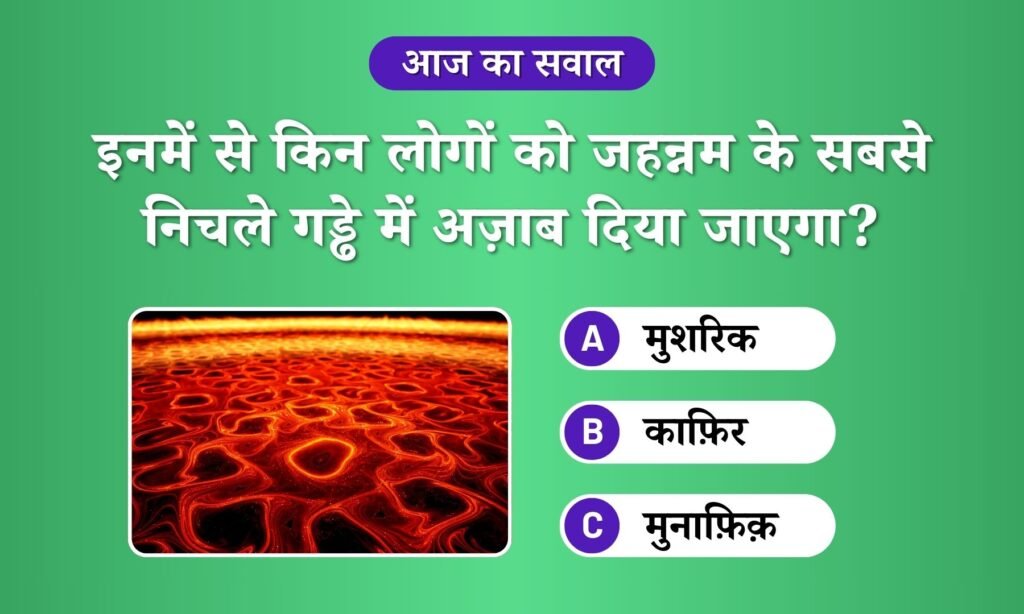 Jahannum ka sakht azab kisko